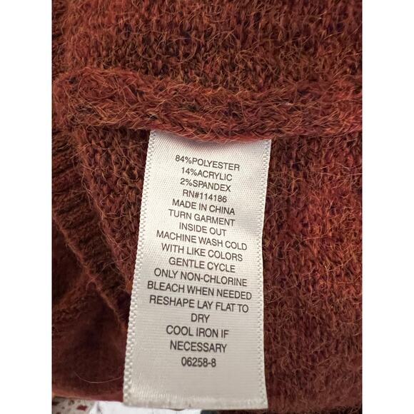 A.N.A. Nordic Fair Isle knit mock turtleneck pullover sweater Size XL - Picture 5 of 5